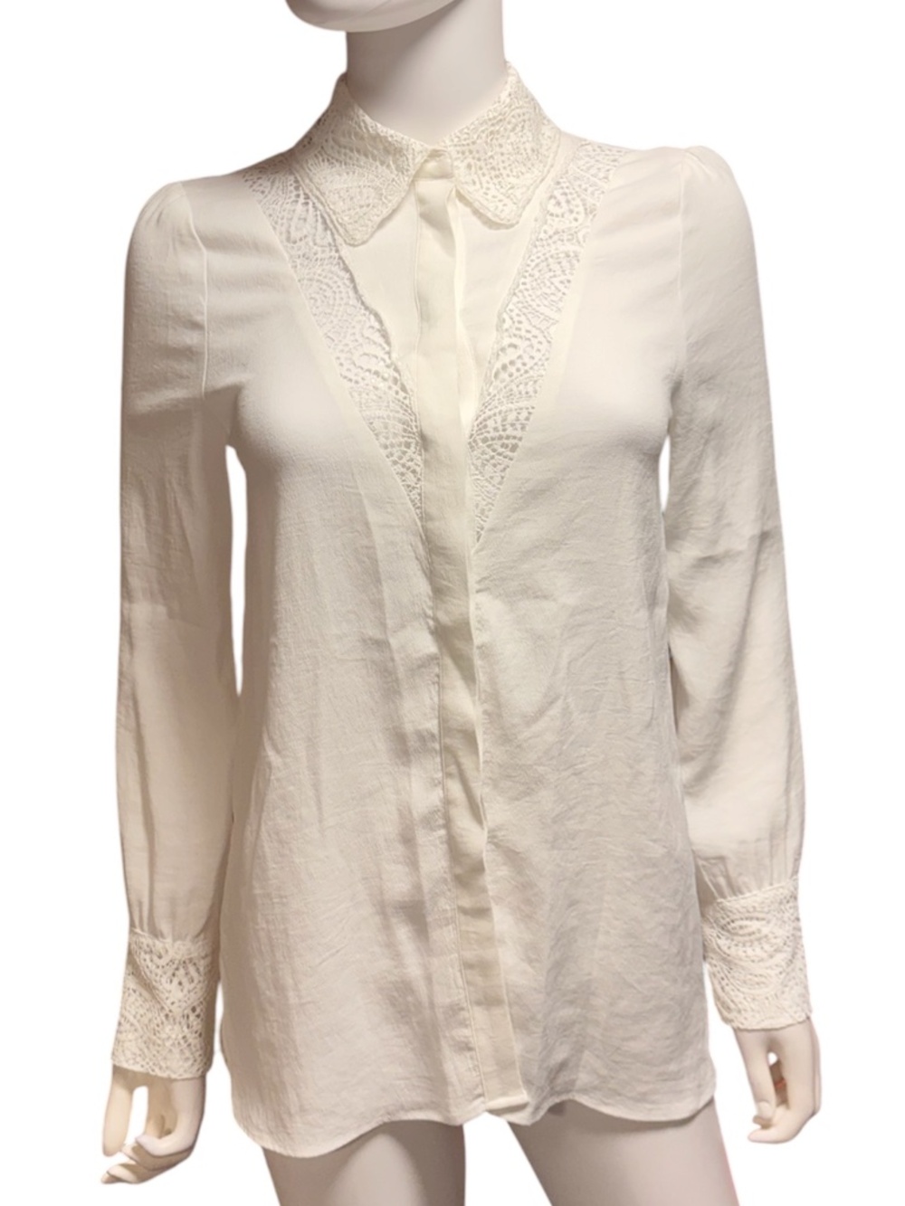 Maje Western Style White Blouse - 2 (medium)